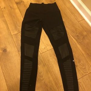 Alo yoga high waist Moto leggings black small S